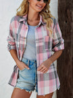 Flannel Shirt Women, Checked Soft-Brushed Relaxed-Fit Shirt