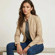 Leather Jacket Women Tailored Fit Faux Leather Classic