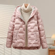 Puffer Jacket Women Hooded Quilted Winter Coat