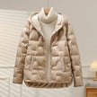 Puffer Jacket Women Hooded Quilted Winter Coat