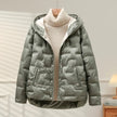 Puffer Jacket Women Hooded Quilted Winter Coat
