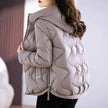 Quilted Winter Coat Women Hooded Padded Relaxed Fit