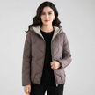 Quilted Winter Coat Women Hooded Padded Relaxed Fit