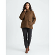 Quilted Pullover Women Oversized Fit High Neck with Pockets