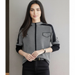 Graphic Print Pullover Women Relaxed Fit Soft Knit