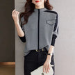 Graphic Print Pullover Women Relaxed Fit Soft Knit