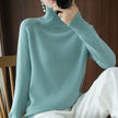 Cashmere Turtleneck Sweater Women Relaxed Fit Soft Knit