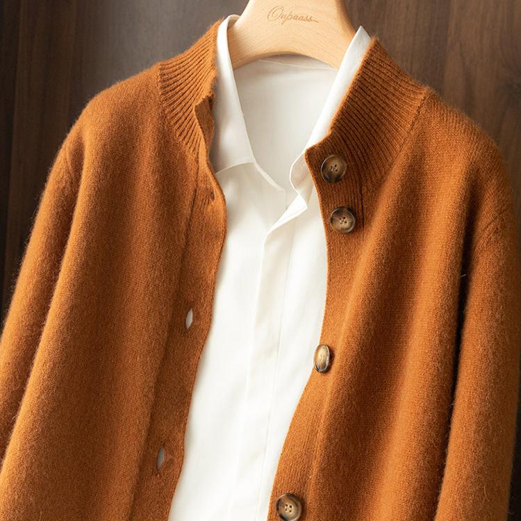 Ebba | Women's Knit Collared Button-Up Cardigan