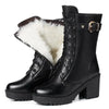 Siena | Women's Winter Lace Up Warmth Meets Confidence Boots with Block-Heel