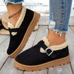 Ilona | Women's Ankle Slip-On Fur-Trim Warm Winter Boots