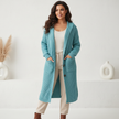 Hooded Cardigan Women, Longline Knit Button-Front Relaxed Fit