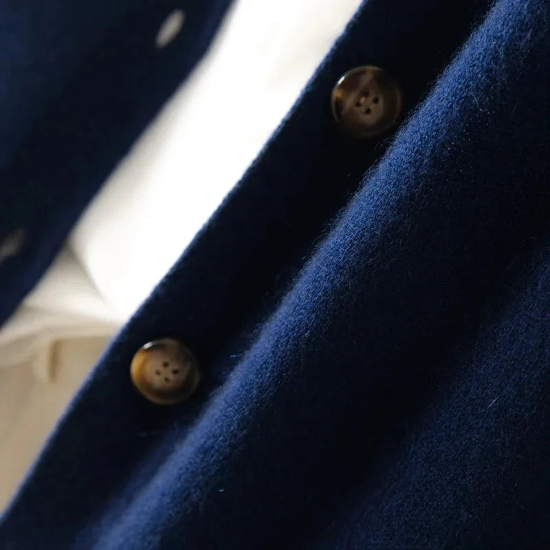 Ebba | Women's Knit Collared Button-Up Cardigan