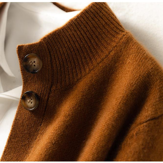 Ebba | Women's Knit Collared Button-Up Cardigan