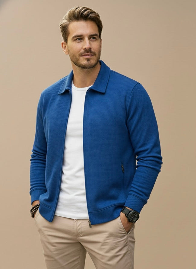 Elliot | Zip-Up Knit Cardigan for Men