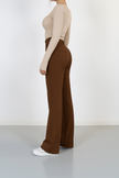 Straight Leg Trousers Women High Waist Tailored