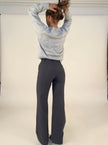 Straight Leg Trousers Women High Waist Tailored