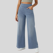 Wide Leg Jeans Women High Waist Stretch Denim