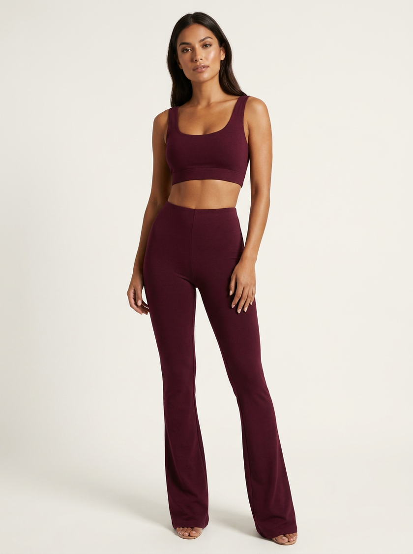 Flared Trousers Women High Waist Tailored Flattering