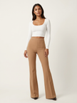 Flared Trousers Women High Waist Tailored Flattering