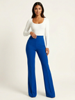 Flared Trousers Women High Waist Tailored Flattering