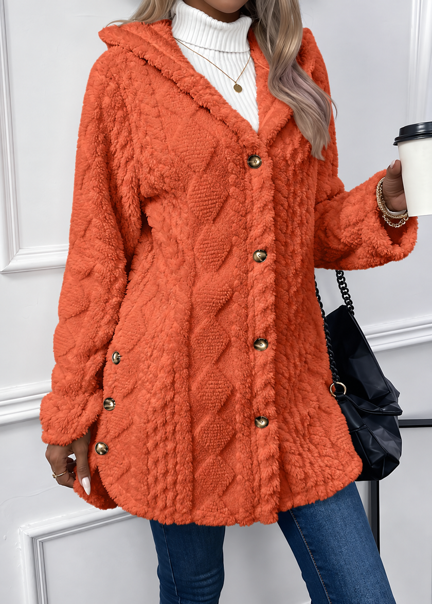 Johanna | Women's Hooded Teddy Fleece Jacket