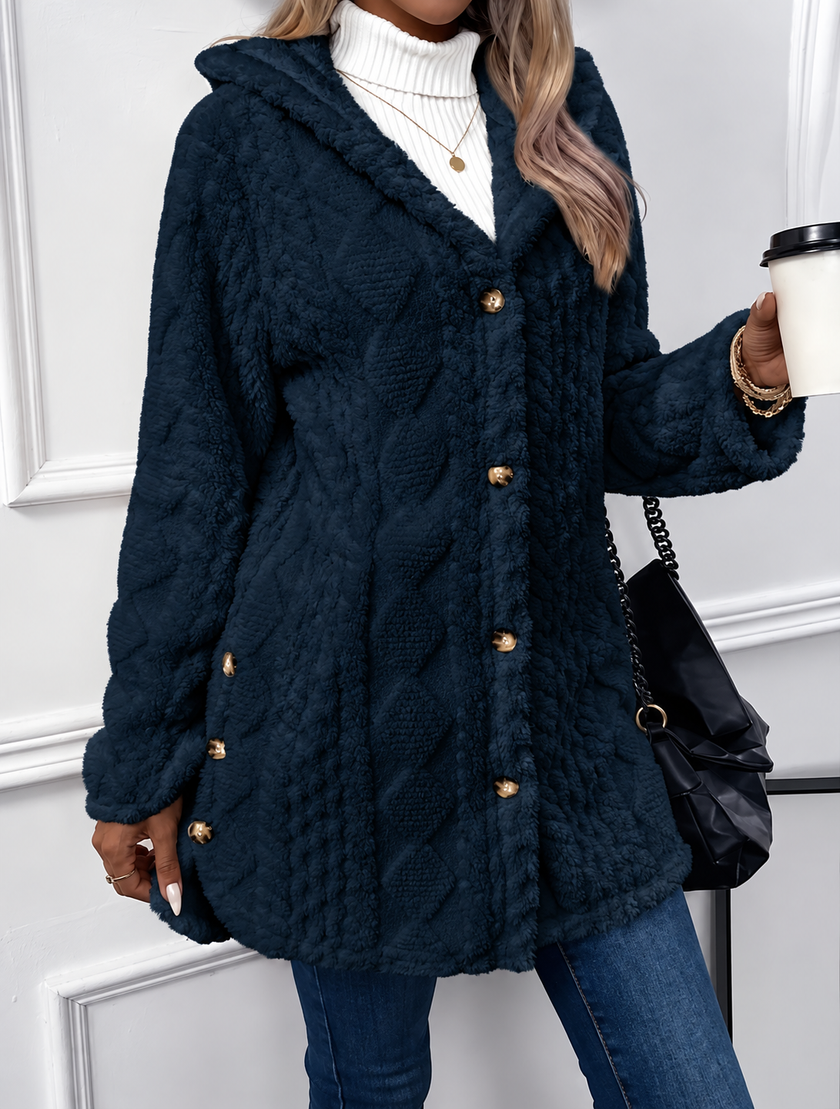 Johanna | Women's Hooded Teddy Fleece Jacket