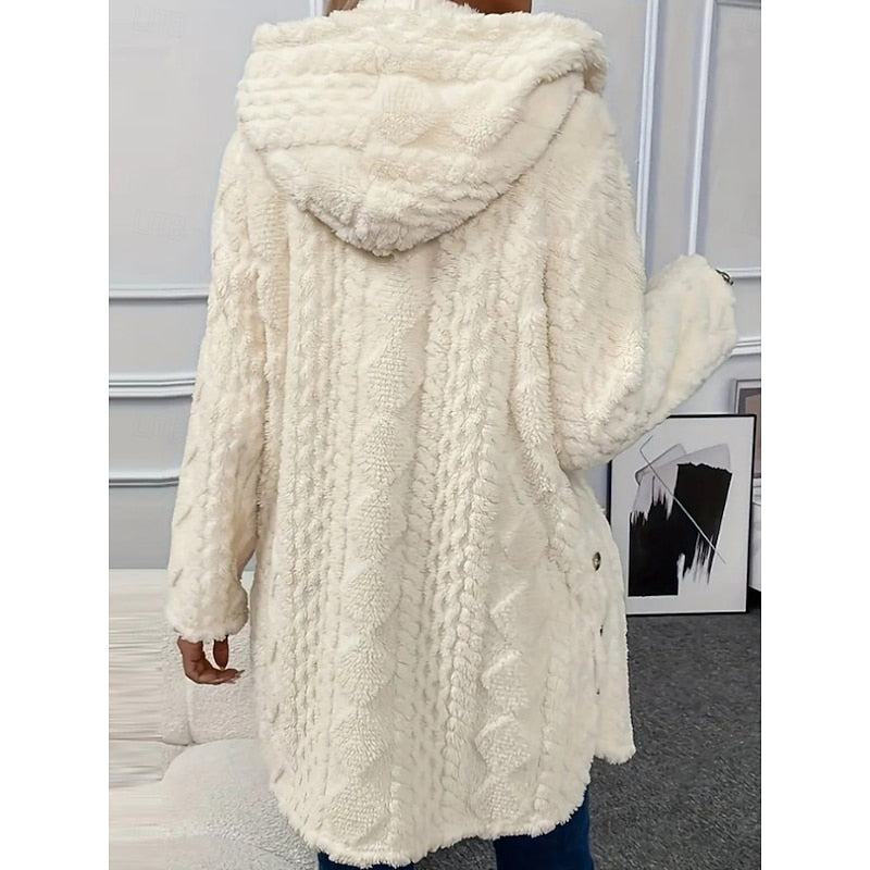 Johanna | Women's Hooded Teddy Fleece Jacket