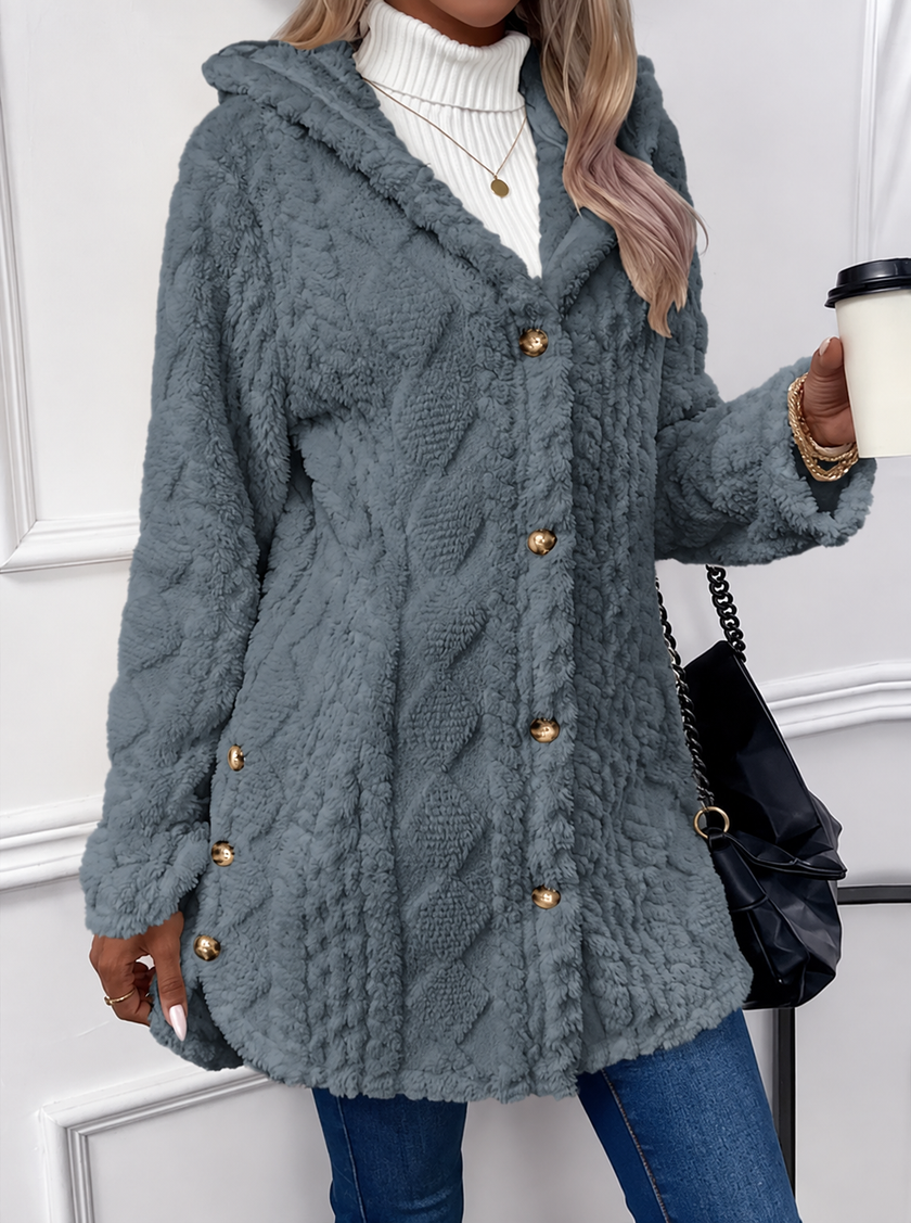Johanna | Women's Hooded Teddy Fleece Jacket