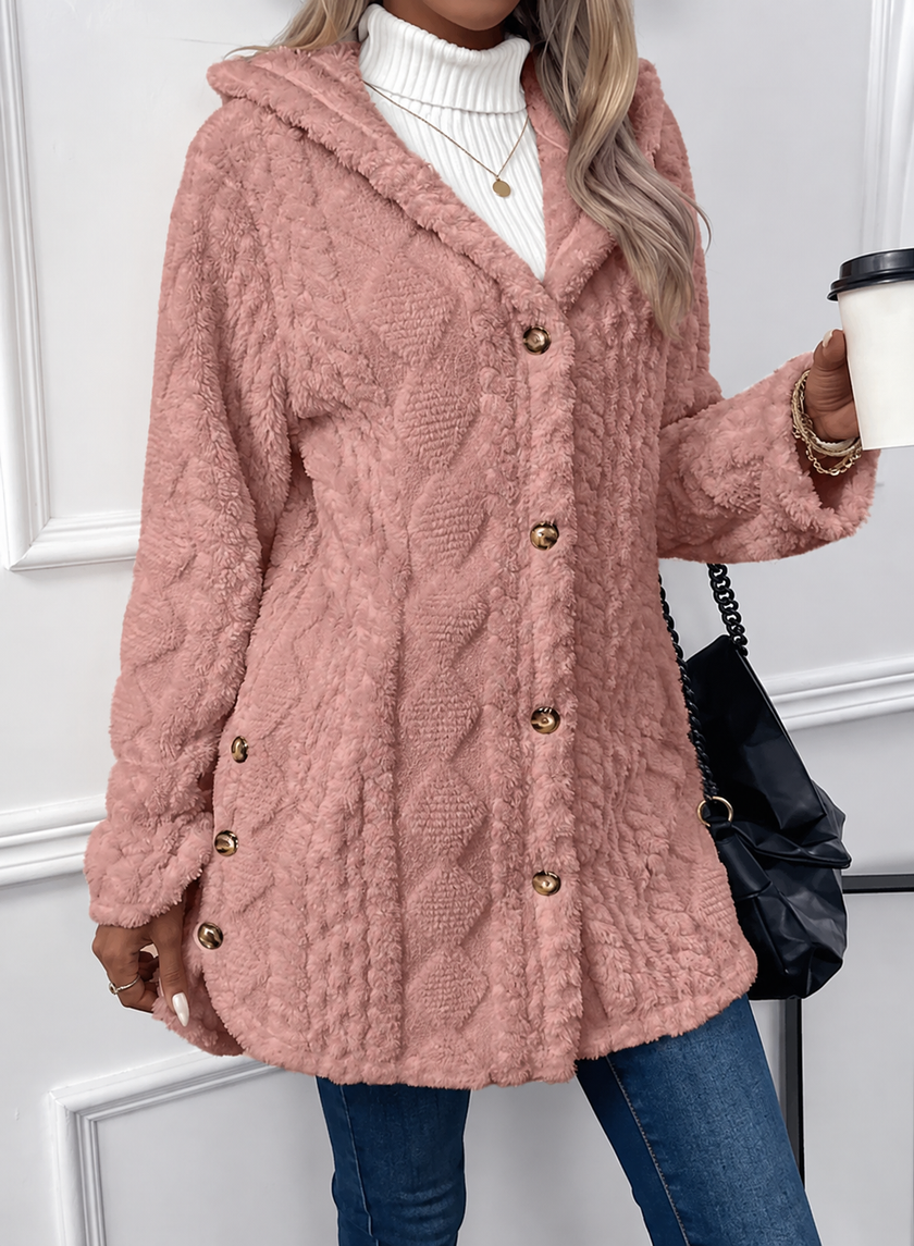Johanna | Women's Hooded Teddy Fleece Jacket
