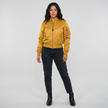 Bomber Jacket Women Satin Utility Pockets Classic