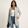 Longline Blazer Coat Women Tailored Structured