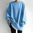 Longline Oversized Knit Sweater Women Relaxed Fit
