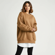 Longline Oversized Knit Sweater Women Relaxed Fit