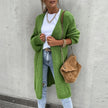 Long Knit Cardigan Women Open Front Relaxed Fit Mid-Season