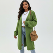 Long Knit Cardigan Women Open Front Relaxed Fit Mid-Season