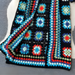 Longline Crochet Cardigan Women Open Front Colourful