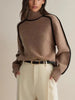 Donna | Women's Tailored Oversized Knit Turtleneck Sweater Pullover