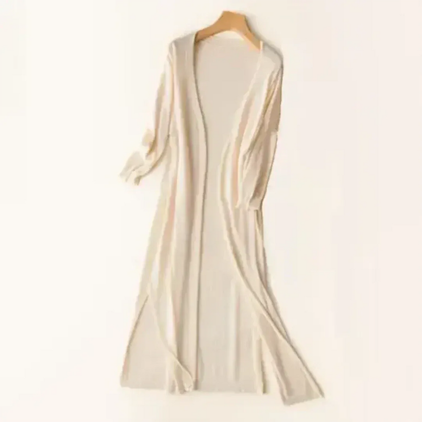 Long Cardigan Women Lightweight Open Front Relaxed Fit