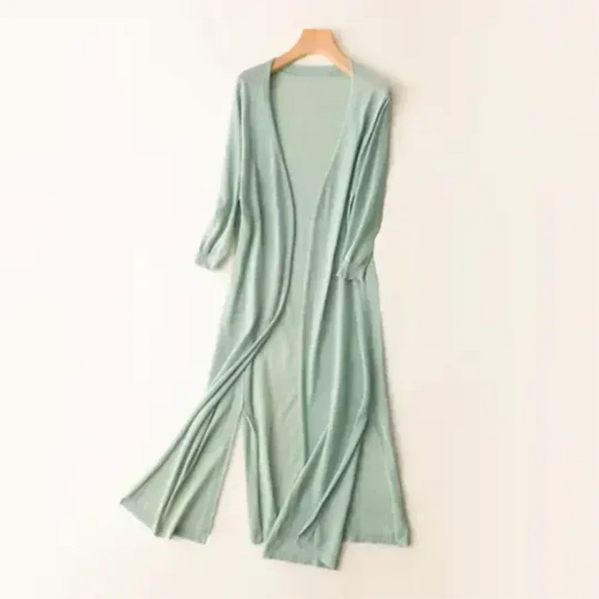 Long Cardigan Women Lightweight Open Front Relaxed Fit