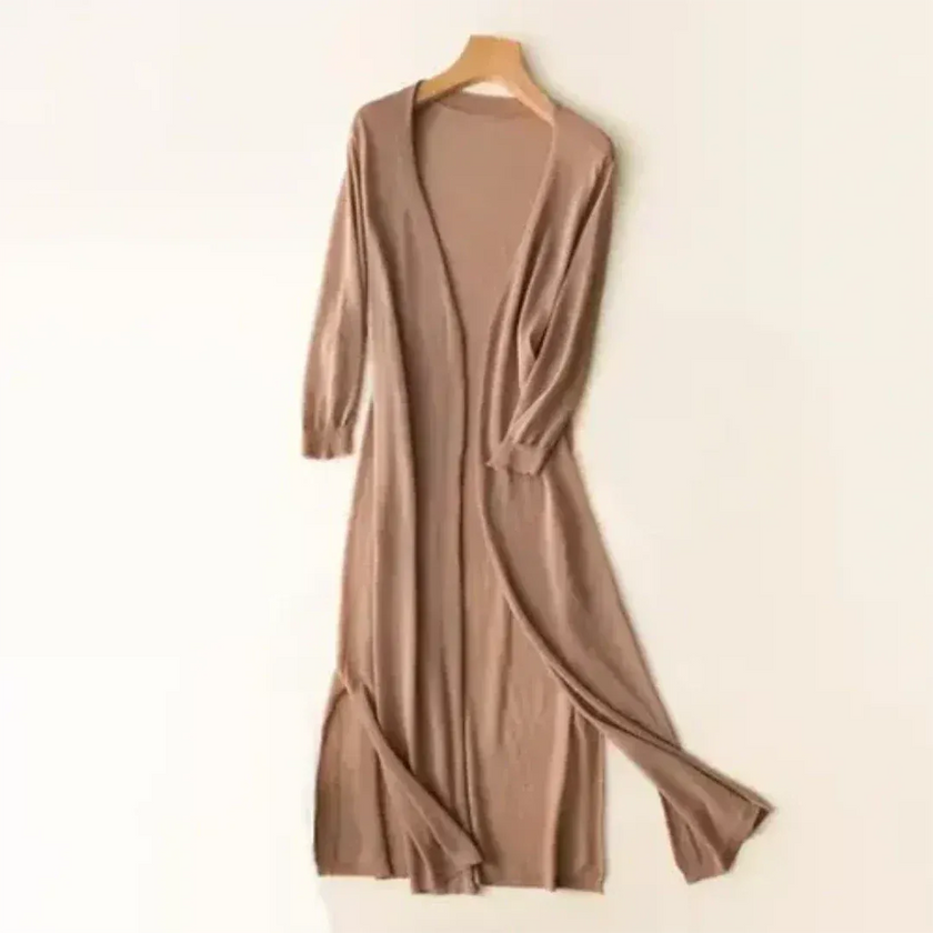 Long Cardigan Women Lightweight Open Front Relaxed Fit