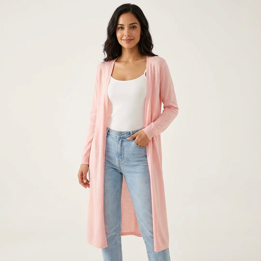 Long Cardigan Women Lightweight Open Front Relaxed Fit