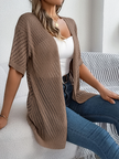 Lightweight Knit Cardigan Women Open Front Relaxed Fit