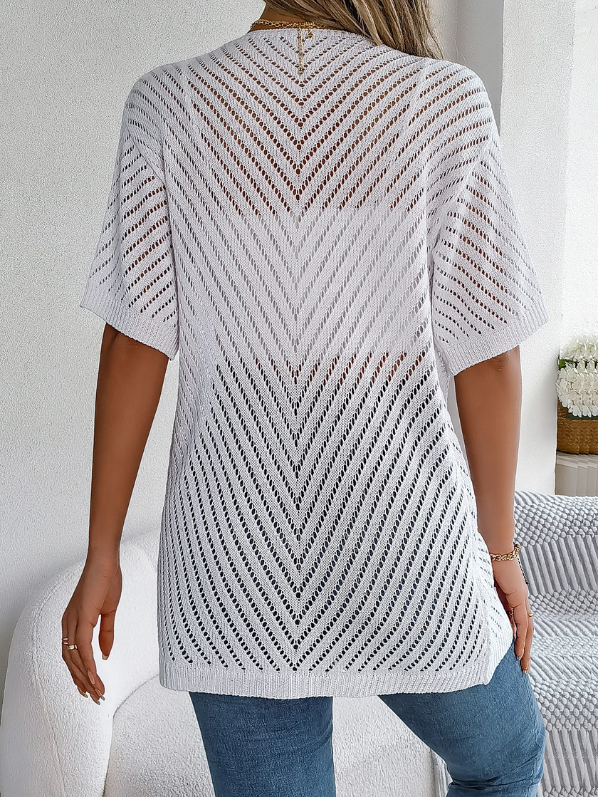 Lightweight Knit Cardigan Women Open Front Relaxed Fit