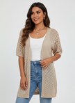 Lightweight Knit Cardigan Women Open Front Relaxed Fit