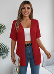 Lightweight Knit Cardigan Women Open Front Relaxed Fit