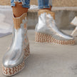 Georgia | Women's Wedge Boots with Comfortable Casual Everyday Walking