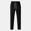 Men's wide-leg drawstring casual sweatpants by FJØRNA, relaxed fit with elastic waistband and tapered legs for comfort.