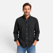 Men's FJØRNA classic button-up casual shirt, shown in a relaxed fit with a collar and long sleeves, suitable for everyday wear.