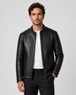 Jack | Zip-Up Faux Leather Jacket for Men