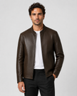 Jack | Zip-Up Faux Leather Jacket for Men
